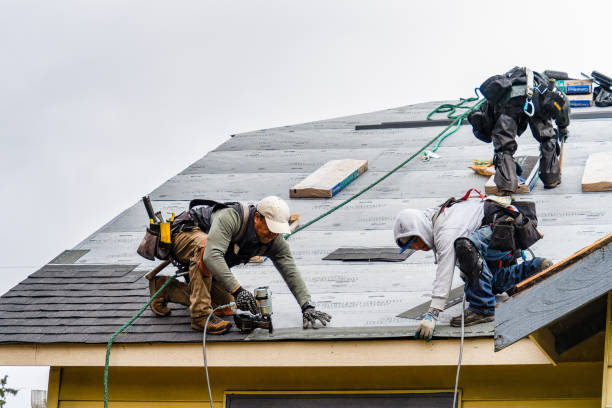 Professional Roof Installation technician working in Abington, CT